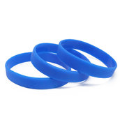 Силиконовый браслет синий (PMS 286С) размер Взрослый (202*12*2 мм)