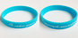 Силиконовый браслет голубой (PMS 306C) размер Подростковый (180*12*2 мм)