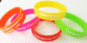 Силиконовый браслет розовый (PMS 806C) размер Подростковый (180*12*2 мм)