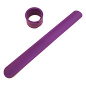 Силиконовый слеп-браслет фиолетовый 527С