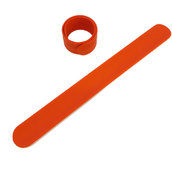 Силиконовый слеп-браслет оранжевый 021С